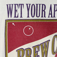 90's~ BREW CITY ブリューシティ クラフトビール プリントTシャツ ホワイト フルーツオブザルーム USA製 Size XL 福生店