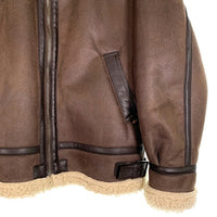 ALPHA アルファ B-3 フライトジャケット フェイクムートン ブラウン TA1398-068 Size XL 福生店