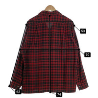 50's PENDLETON ペンドルトン Board Shirts ボードシャツ オンブレチェック ウール レッド ブラック シャドー Size XL 福生店