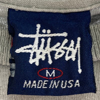 STUSSY ステューシー 紺タグ USA製 コラージュプリント Tシャツ グレー sizeM 瑞穂店