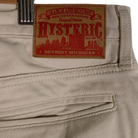 HYSTERIC GLAMOUR ヒステリックグラマー ベッドフォードコードストレッチ スリムパンツ アイボリー 0261AP05 Size 32 福生店