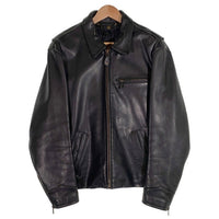 90's Harley-Davidson ハーレー ダビッドソン シングル ライダースジャケット レザージャケット ブラック Size 42 福生店