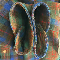 PENDLETON ペンドルトン 70's USA製 ウールシャツ エルボーパッチ ブルー×グリーン sizeM 瑞穂店