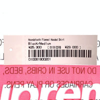 SUPREME シュプリーム 22AW Houndstooth Flannel Hooded Shirt ハウンズトゥース フランネル フーデッドシャツ ブラック 内サーマル Size M 福生店