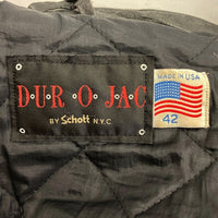 Schott ショット 557 DUROJAC レザー シングルライダースジャケット ブラック 逆ハの字 size42 瑞穂店
