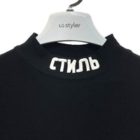 HERON PRESTON ヘロンプレストン モックネック 長袖Tシャツ ブラック sizeM 瑞穂店