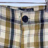 STUSSY ステューシー AUTHENTIC チェック ハーフパンツ イエロー size32 瑞穂店