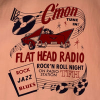 FLAT HEAD フラットヘッド プリントTシャツ ピンク Size 44 福生店