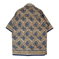 DOCKERS ドッカーズ 総柄 半袖シャツ ブラウン sizeM 瑞穂店