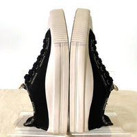 MONCLER モンクレール GLISSIERE LOW TOP SNEAKERS キャンバス ローカットスニーカー ブラック レディース Size 39 (約24cm) 福生店