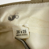 US ARMY アメリカ軍 60's~ アーミーチノ SCOVILLジップ 脇割り チノパンツ カーキ size36 瑞穂店