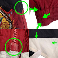 doublet ダブレット BREAK UP EMBROIDERY TRACK JACKET ナイロン トラックジャケット レッド ブラック ホワイト Size - 福生店