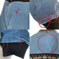 90`s CARHARTT カーハート Santafe Jacket サンタフェジャケット ダック チロリアンテープ ブルー JQ0515 Size XL 福生店