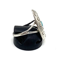 ナバホ族 CP ターコイズ シルバーリング STERLING Size 14号 福生店