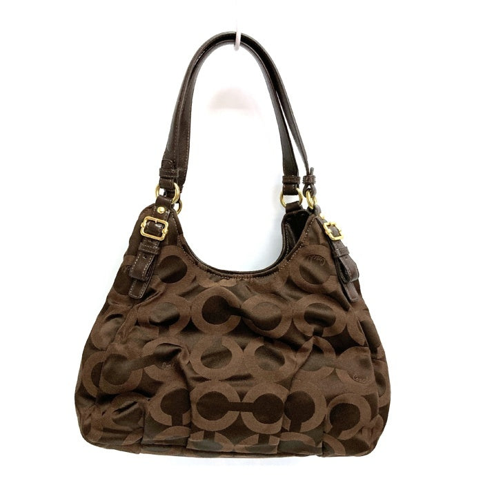 コーチ　トートバッグ　マディソン　フィービー　ゴールド金具　肩掛け可 COACH コーチ 17689 マディソンオプアート サテンマギー トート
