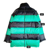 BALENCIAGA バレンシアガ 533912 ダウンジャケット グリーン×ブラック sizeXL 瑞穂店