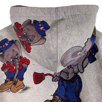 SUPREME シュプリーム 22AW Elephant Hooded Sweatshirt エレファント プリント プルオーバースウェットパーカー グレー Size L 福生店