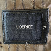 LICORICE リコリス ラムレザー テーラードジャケット ブラック sizeLL 瑞穂店