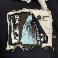 RAF SIMONS ラフシモンズ 20SS Oversized Hoodie オーバーサイズ プルオーバースウェットパーカー ブラック パッチ ピン 201-175 Size M 福生店