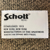 Schott ショット SALT AND PEPPER ZIP SWEAT EAGLE AND RIBBON ソルト アンド ペッパー イーグル アンド リボン ベージュ sizeL 瑞穂店