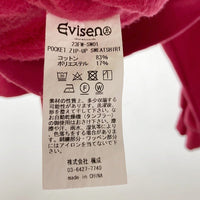 EVISEN エビセン ハーフジップ スウェットトレーナー レッド sizeL 瑞穂店