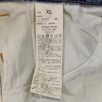 REMI RELIEF レミレリーフ ウォッシュ加工 ストレートデニムパンツ インディゴ Size XL 福生店