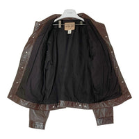 GAP ギャップ BLUE JEANS タグ レザー 4thタイプ トラッカージャケット ブラウン sizeL 瑞穂店