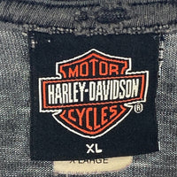 Harley-Davidson ハーレーダビッドソン USA製 フレイムロゴ TRIPP'S AMARILLO TEXAS Tシャツ フェードブラック sizeXL 瑞穂店
