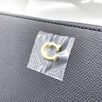 COACH コーチ C7184 ラウンドファスナーレザーウォレット 長財布 ブラック ストラップ 福生店