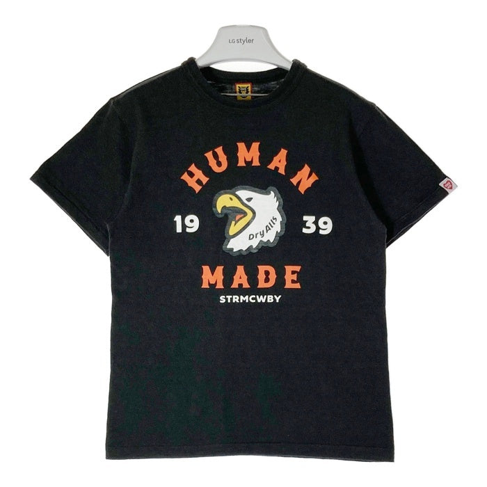 HUMAN MADE ヒューマンメイド イーグルロゴ デカロゴTシャツ ブラック sizeS 瑞穂店