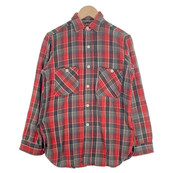 60s vintage BIG YANKネルシャツ マチ付き 60's BIG YANK ビッグヤンク マチ付 フランネルチェックシャツ