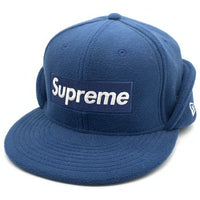 SUPREME シュプリーム 17AW Ear Flap New Era Polartec イヤーフラップ ボックスロゴ ニューエラキャップ ポーラテック ブルー Size 7 3/8 福生店
