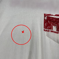 FREEWHEELERS フリーホイーラーズ MAD MONSTERS プリント ポケットロングスリーブTシャツ ホワイト Size M 福生店