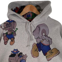SUPREME シュプリーム 22AW Elephant Hooded Sweatshirt エレファント プリント プルオーバースウェットパーカー グレー Size L 福生店
