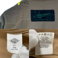 STEVENSON OVERALL Co. スティーブンソン オーバーオール UrbanLasso-UL1 ベロア ウエスタンシャツ ベージュ やや厚手 Size L 福生店