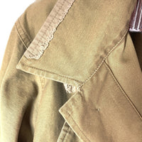 HOUSTON ヒューストン ジャングルファティーグ パッチワーク加工 ファティーグジャケット ブラウン sizeL-S 瑞穂店