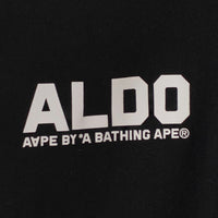 AAPE エーエイプ "AAPER UNVS ALDO" TEE プリント ワッペン Tシャツ ブラック AAPTEM1494XXM Size M 福生店