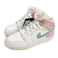 NIKE ナイキ DD1666-100 GS Air Jordan 1 Mid Paint Drip エアジョーダン スニーカー ホワイト size24.5cm 瑞穂店