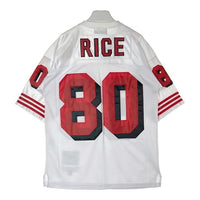 Jeff Hamilton ジェフハミルトン San Francisco 49ers #80 JERRY RICE ユニフォーム ジャージ ホワイト sizeM 瑞穂店