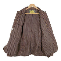 TCB JEANS ティーシービージーンズ Cathartt Chore Coat Tabby Cat Stripe キャットハート チョアコート カバーオール ブラウンヒッコリー Size 42 相当 福生店