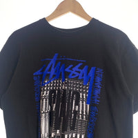 STUSSY ステューシー SWAGGER スワッガー 半袖 Tシャツ ブラック ブルー メキシコ製 Size M 福生店