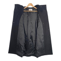 Calvin Klein PLATINUM カルバンクライン プラチナム ダブルブレスト フード ウールロングコート ブラック Size 36 福生店