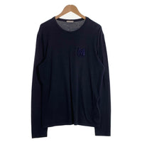 MONCLER モンクレール MAGLIA T-SHIRT M/LUNGA LS T-SHIRT ロンT ロングスリーブ 長袖 Tシャツ ネイビー 32660051VNFE Size L 福生店