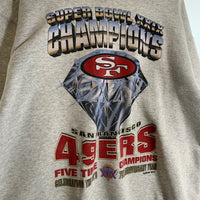 STARTER スターター NFL 1994 Super Bowl XXIX Champs Sanfrancisco 49ers サンフランシスコ フォーティーナイナース グレー Size XL USA製 Size XL 福生店