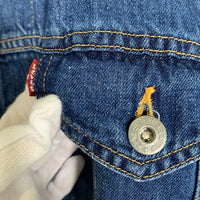 JUNYA WATANABE MAN COMME des GARCONS ジュンヤワタナベマン コムデギャルソン 20SS Levi's リーバイス デニム切替 ストライプシャツ ホワイト インディゴ WE-B015 Size S 福生店