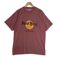 90-00's Hard Rock Cafe ハードロックカフェ BANKOK プリントTシャツ バーガンディー Size L 相当 福生店