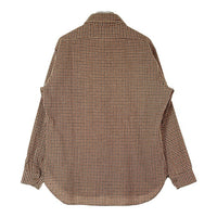 PENDLETON ペンドルトン 70's USA製 ウールシャツ 片ポケット 千鳥柄 ベージュxブラウン sizeL 瑞穂店