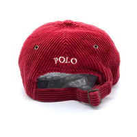 Polo Ralph Lauren ポロラルフローレン ポロベア コーデュロイ キャップ 帽子 レッド sizeF 瑞穂店