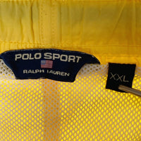 POLO SPORT ポロスポーツ 90s ライナー付き ナイロン ショートパンツ イエロー sizeXL 瑞穂店