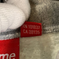 SUPREME シュプリーム Cross Box Logo Hooded Sweatshirts ボックスロゴ プルオーバー フーディー パーカー グレー Size L 福生店